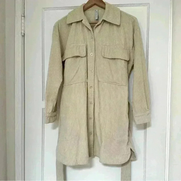 Rachel Pally corduroy Indy Jacket Overshirt in parchment beige cream work shirt - Picture 14 of 14